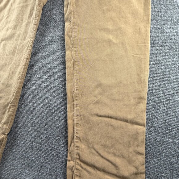 PT Torino Women Cotton Lyocell Linen Easy Fit Size 50 Pants Beige ACTL 32X34 - Picture 6 of 16